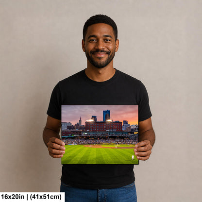 St. Paul Saints Baseball CHS Field Twilight Photography Print, Downtown Minnesota Stadium Art, Urban Ballpark Decor
