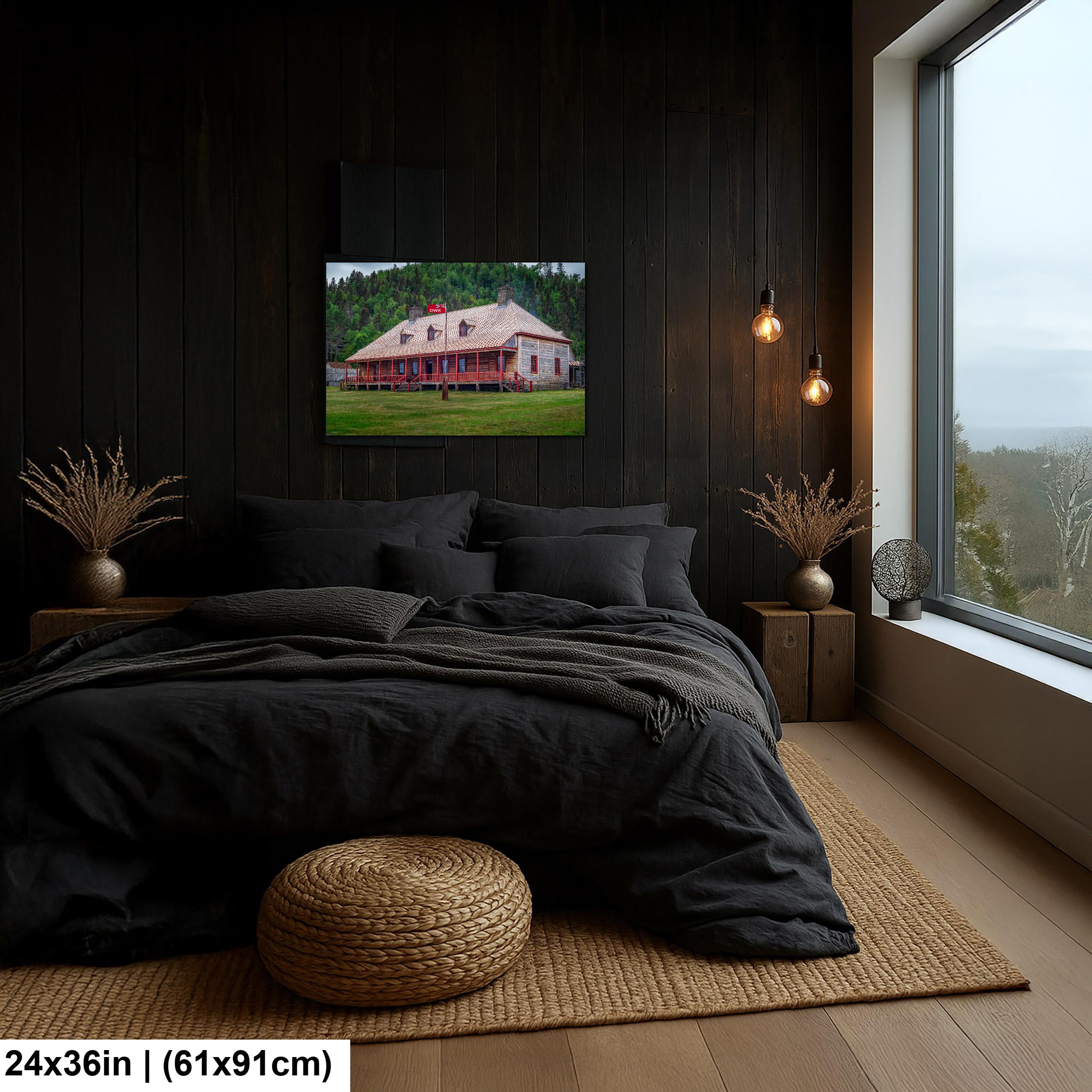 Grand Portage Trading Post Photography Print, Historic Minnesota Landmark, Rustic Wood Building, North Shore Wall Art