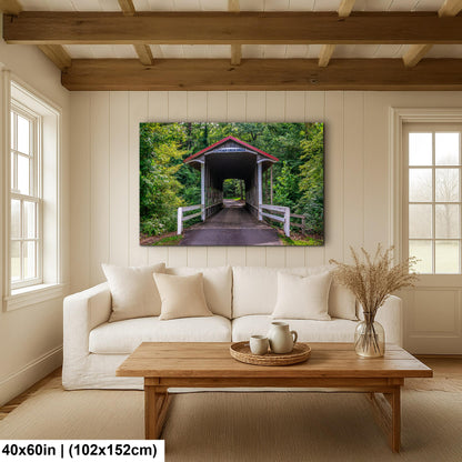 Fletcher Creek Bridge Covered Bridge - Little Rock Arkansas Photography Print