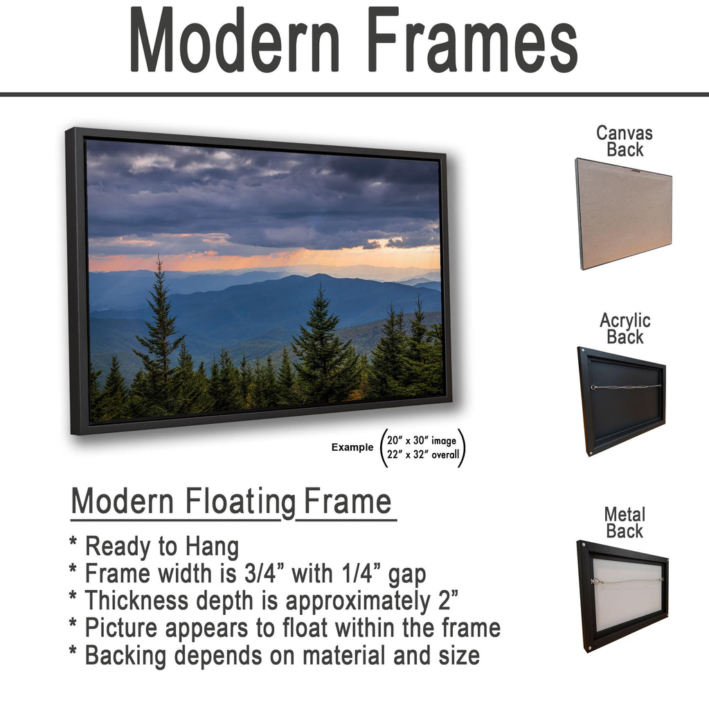 Storm Break: Mountain View Great Smoky Mountains Tennessee Photo Wall Art