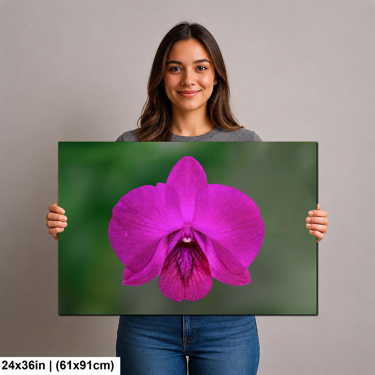 Violet Beauty: Purple Orchid Flower Botanical Floral Photography Wall Art