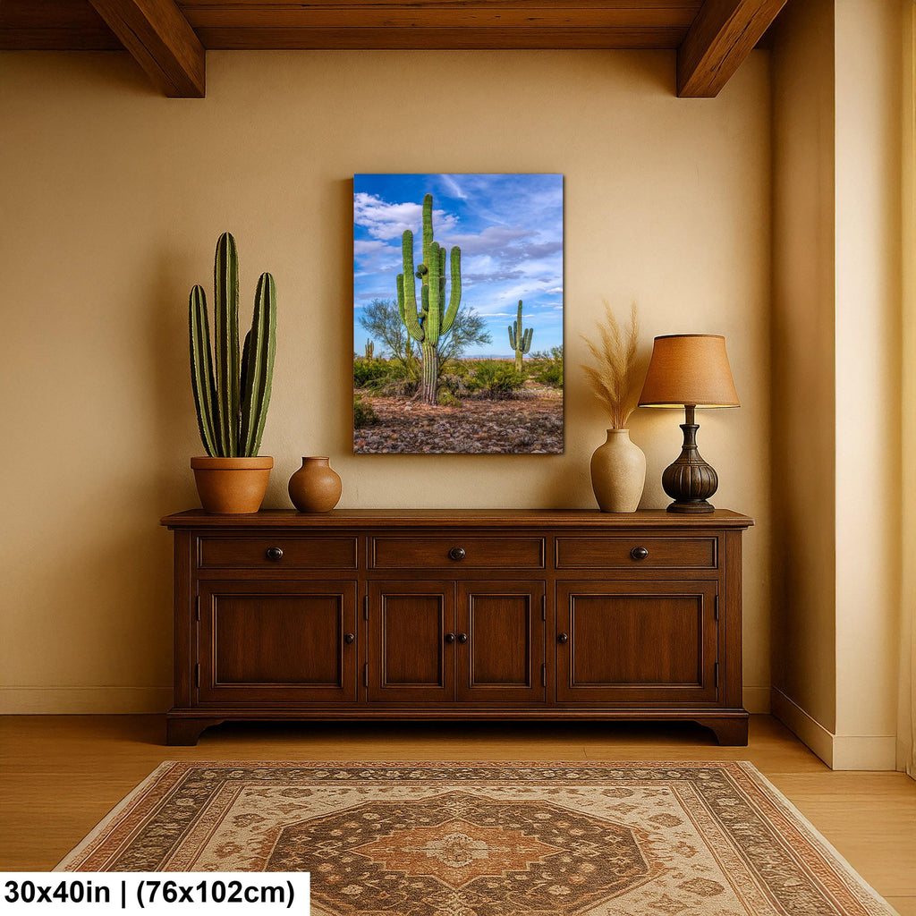 Tall Saguaros in the Sonoran Desert, Casa Grande Arizona, Photography Wall Art