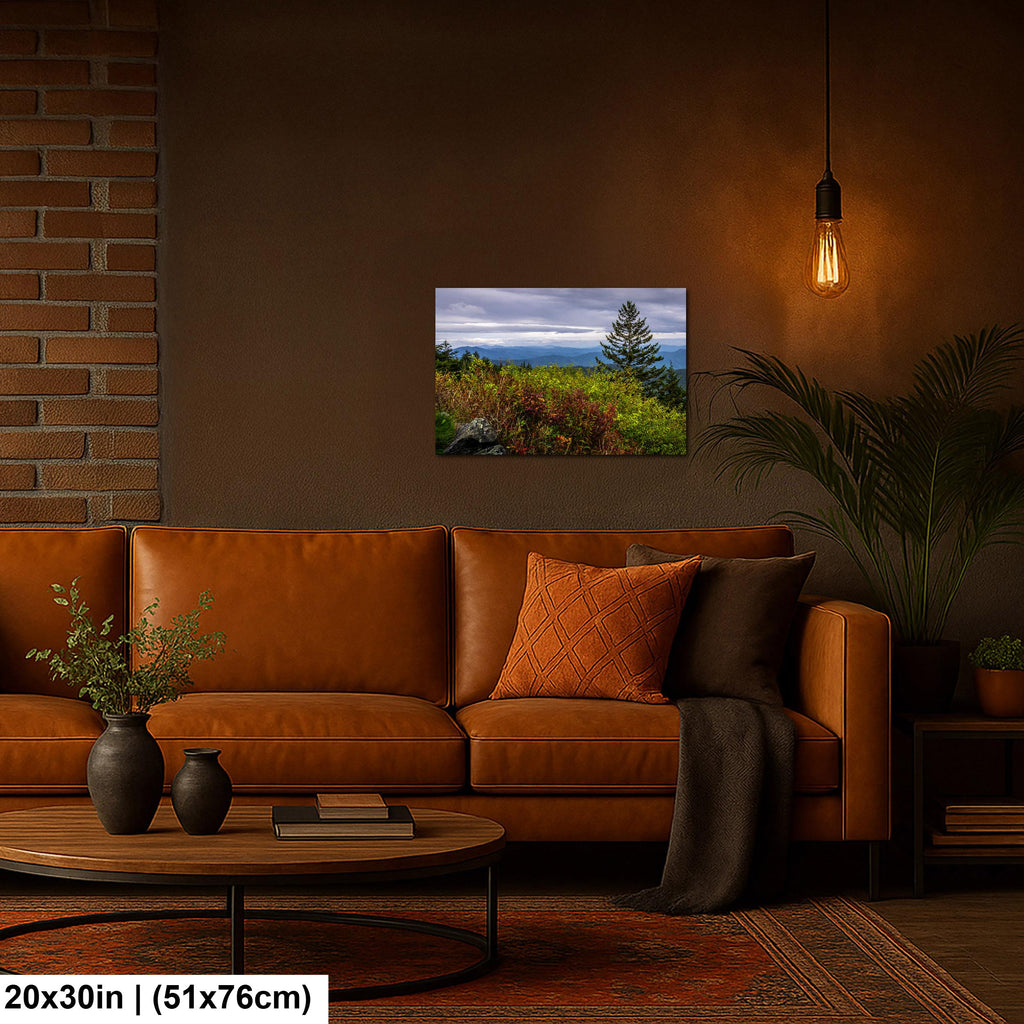 Autumn's Edge: Great Smoky Mountains Tennessee Nature Photography Wall Art