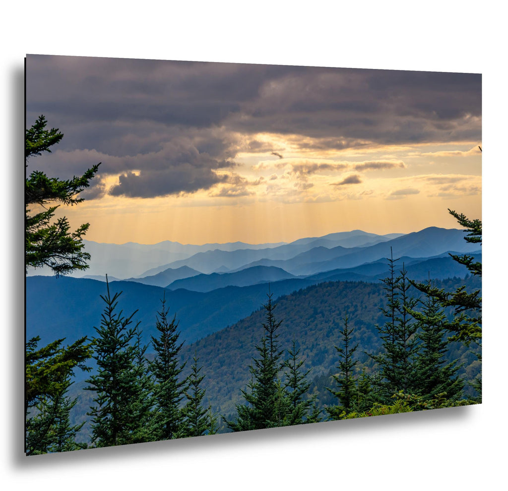 Smoky Horizon: Mountain View Great Smoky Mountains Tennessee Photo Wall Art