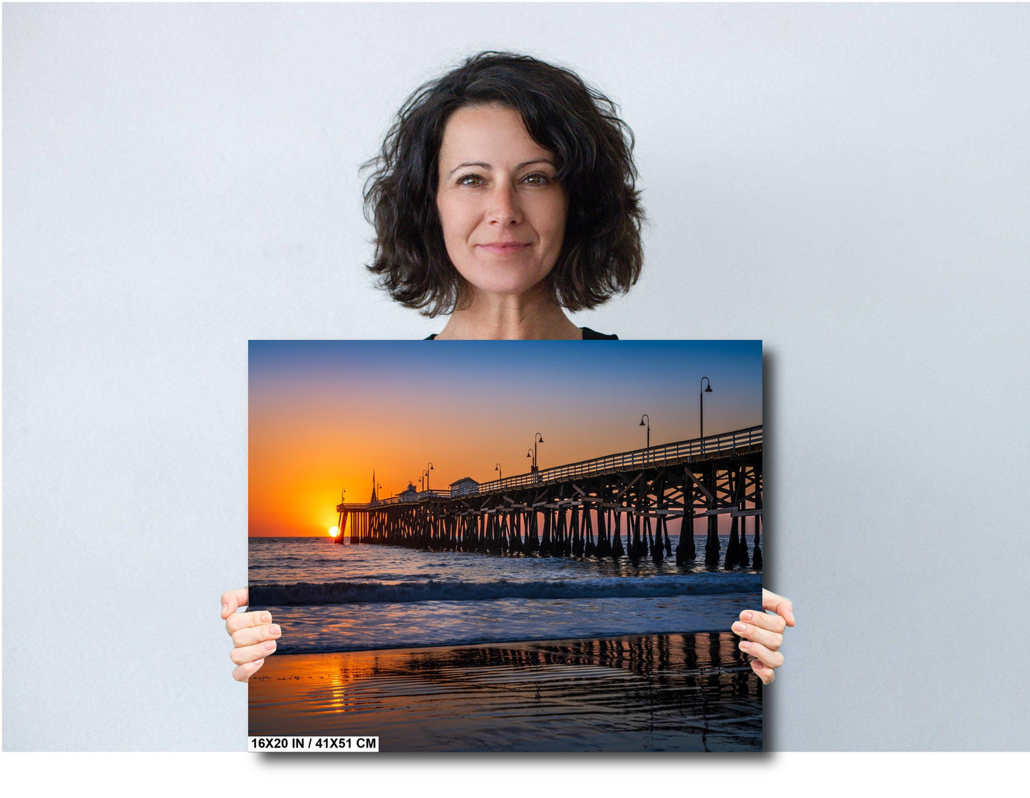 San Clemente Pier Sunset Print: California Beach Seascape