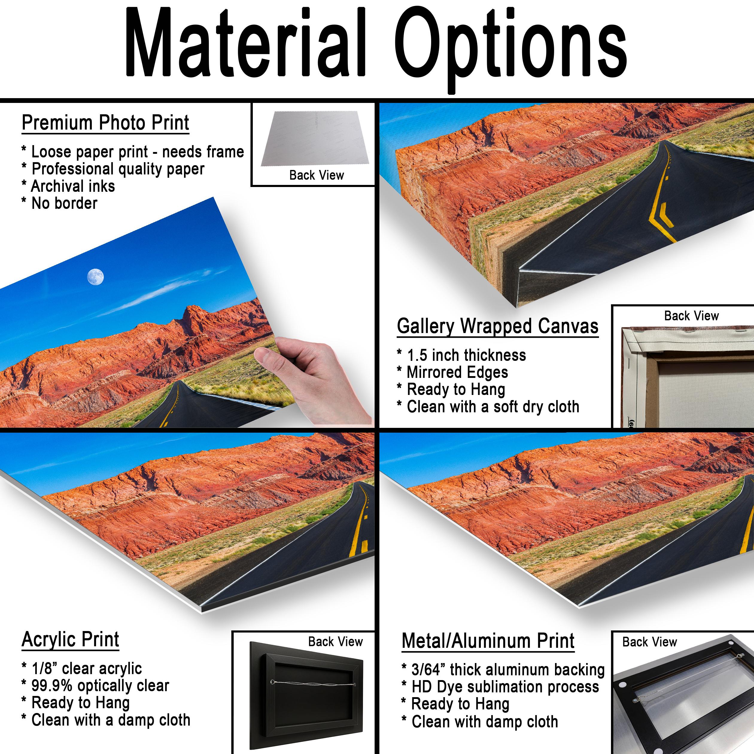 Desert Highway Beneath Red Cliffs Photography Print, Page Arizona Southwest Landscape, Open Road Wall Art, Travel Decor