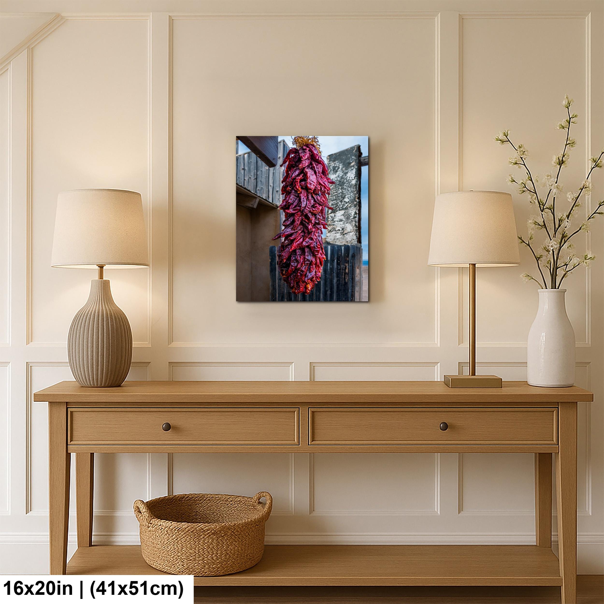 Hanging Chile Ristra, Tombstone, Arizona Southwest Kitchen Photography Wall Art