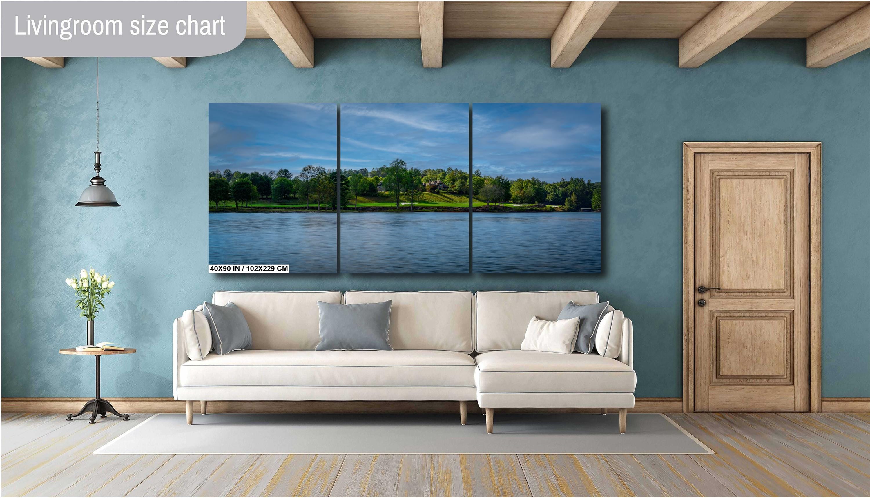Lake Keowee Wall Art – Calm Waters Print | South Carolina Decor Canvas