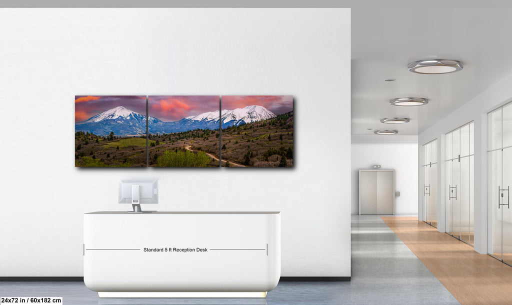 Snowy Peaks and Spring Tundra Great Sand Dunes National Park Colorado Photography Print, Sangre de Cristo Mountains