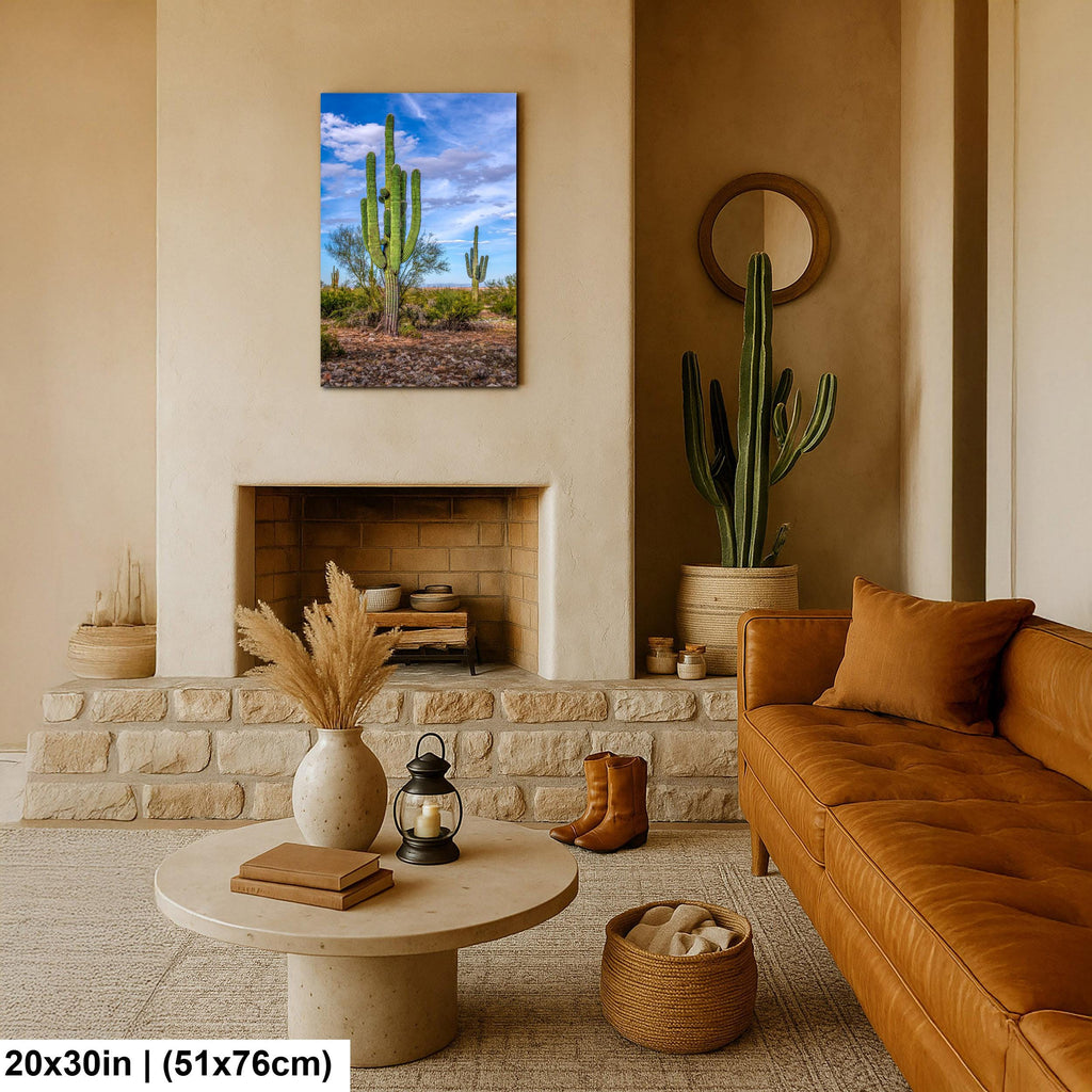 Tall Saguaros in the Sonoran Desert, Casa Grande Arizona, Photography Wall Art