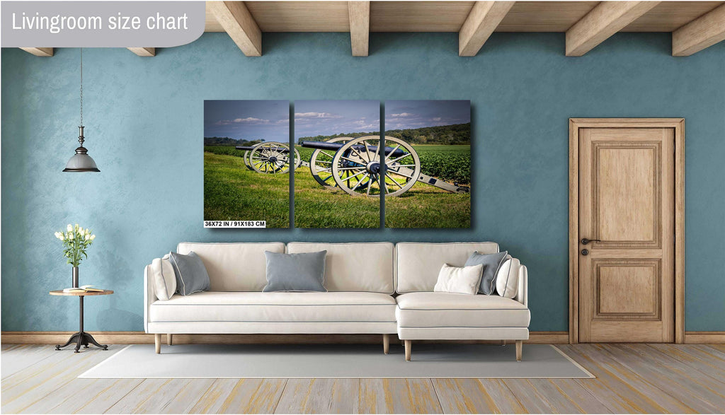 Gettysburg Cannon Print: 19th Century Artillery, National Military Park