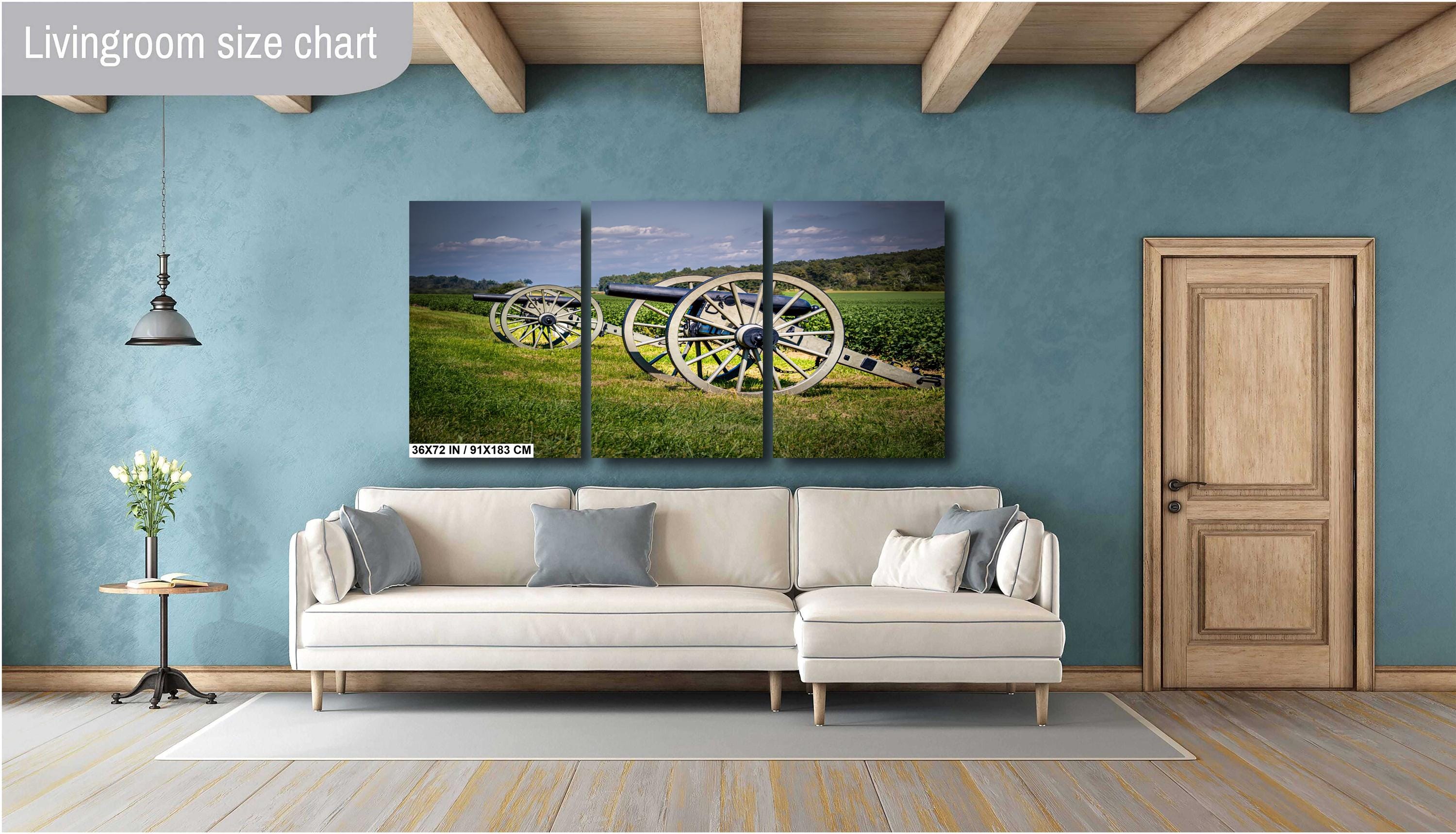 Gettysburg Cannon Print: 19th Century Artillery, National Military Park