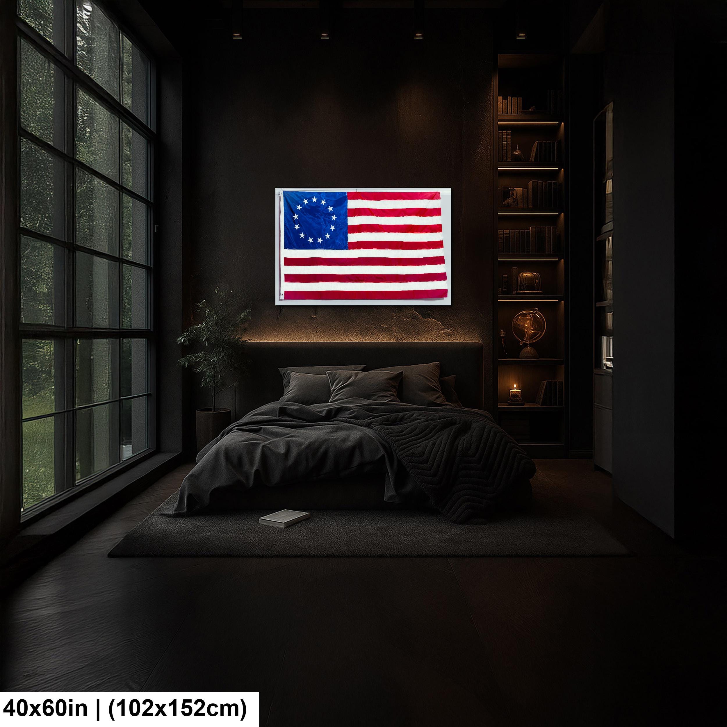Betsy Ross American Flag, Thirteen Star U.S. Flag, Historic Patriotic Photography Print Wall Art