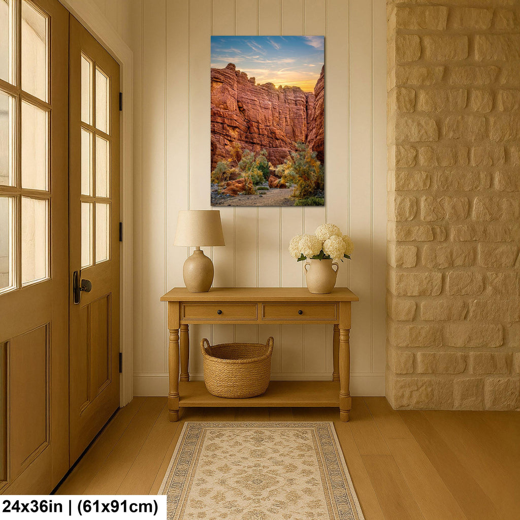 Towering Cliffs: Ladder Canyon Mecca Hills California Desert Photo Wall Art