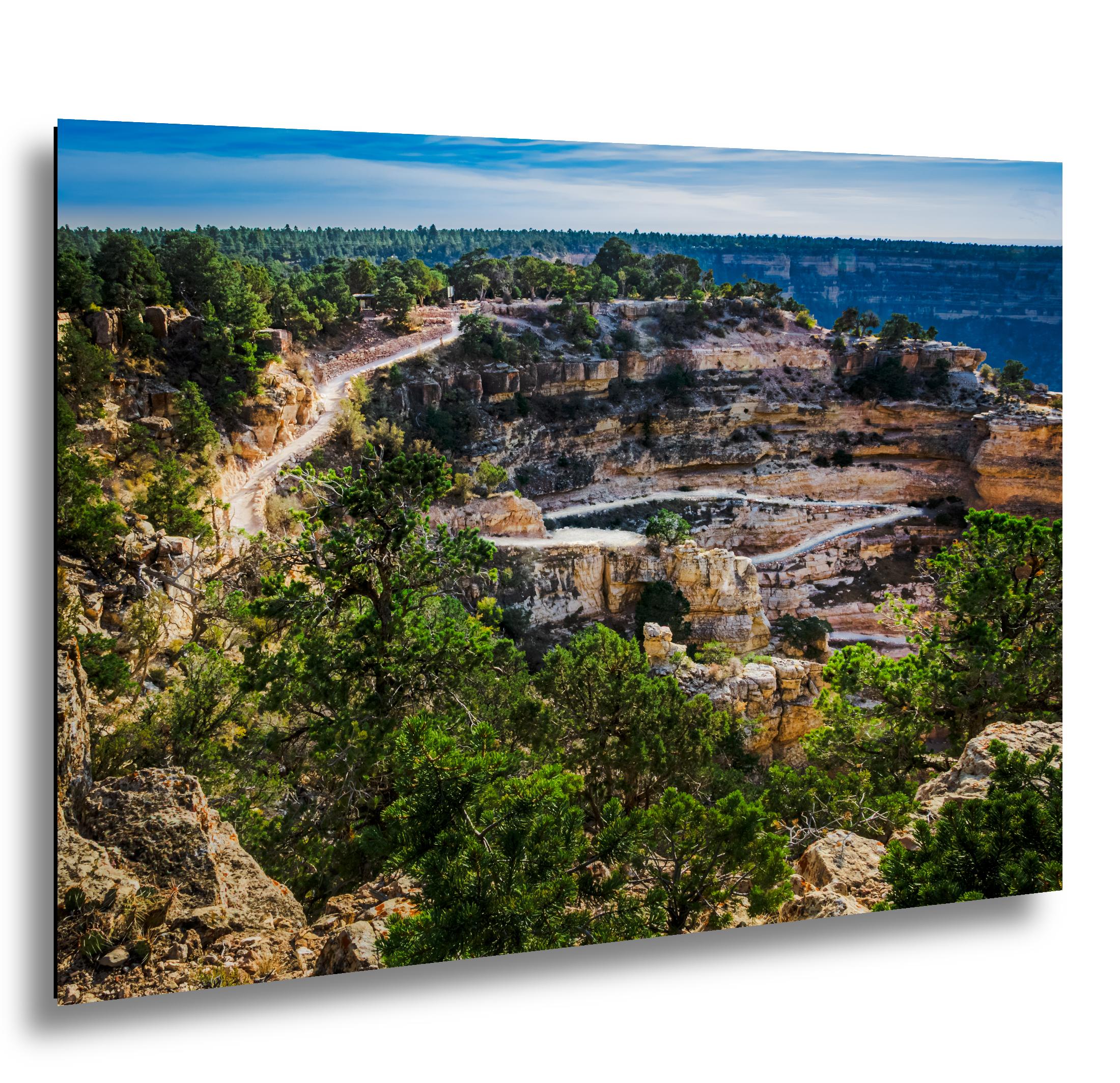 Bright Angel Trail Switchbacks, Grand Canyon South Rim Arizona Wall Art, Canyon Hiking Photography Print