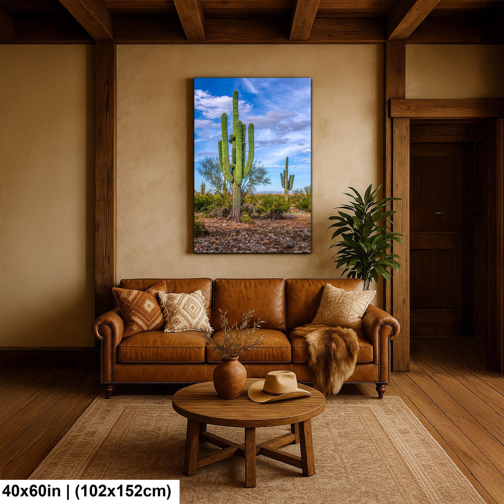 Tall Saguaros in the Sonoran Desert, Casa Grande Arizona, Photography Wall Art