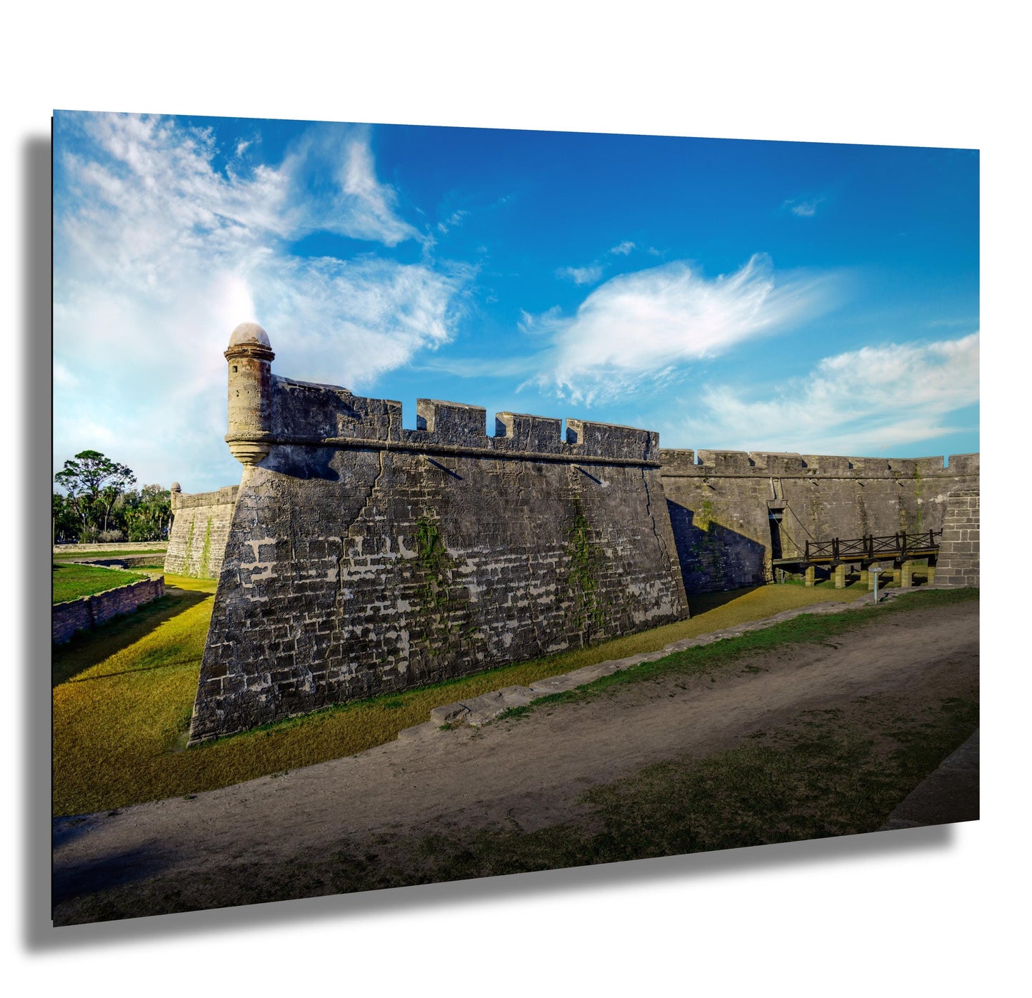 St Augustine's Historic Castillo de San Marcos, 1695 Spanish Fortress Florida National Monument Wall Art Print Aluminum/Acrylic/Metal/Canvas