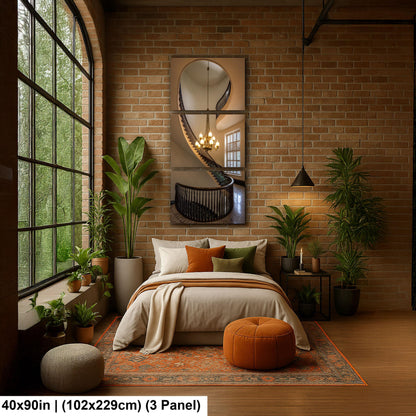 Spiral Staircase and Chandelier, Alabama State Capitol Wall Art