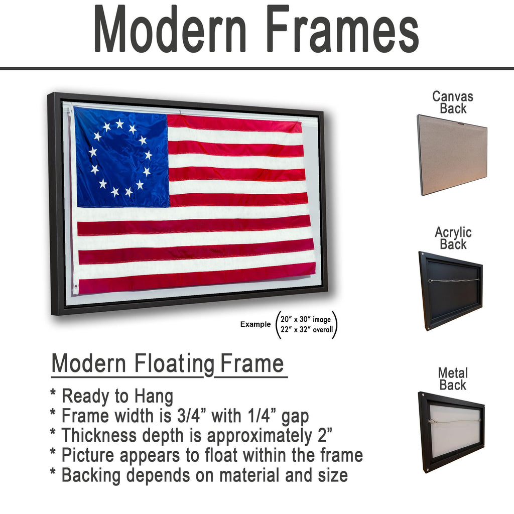 Betsy Ross American Flag, Thirteen Star U.S. Flag, Historic Patriotic Photography Print Wall Art