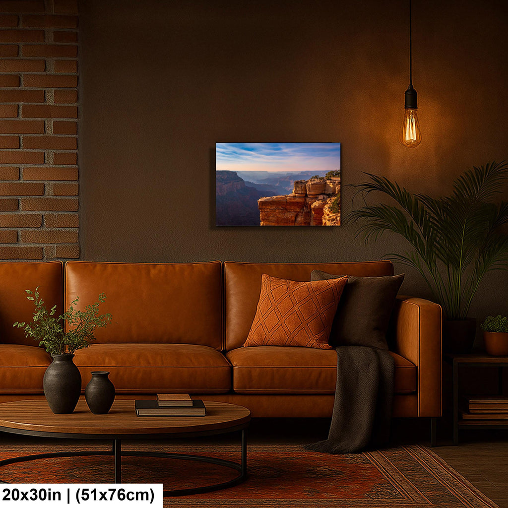 Grand Canyon Sunset Photography Wall Art, North Rim Canyon Overlook