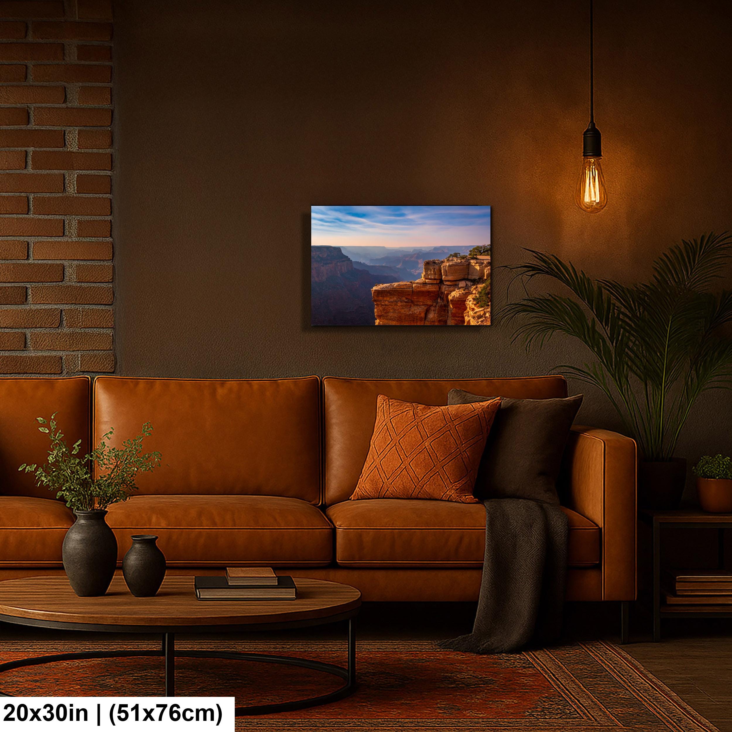 Grand Canyon Sunset Photography Wall Art, North Rim Canyon Overlook
