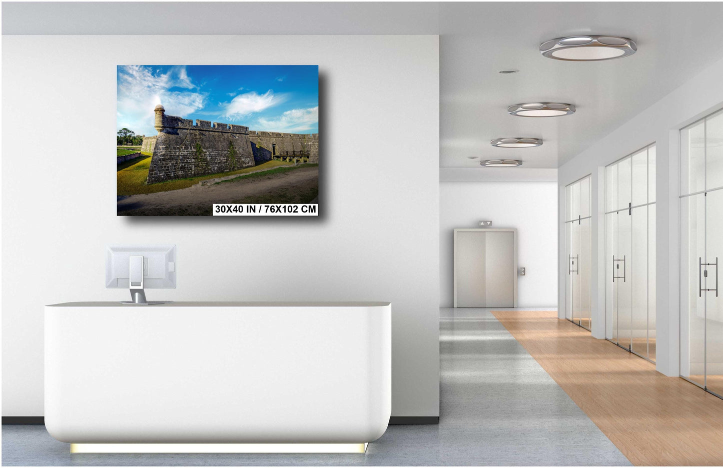 St Augustine's Historic Castillo de San Marcos, 1695 Spanish Fortress Florida National Monument Wall Art Print Aluminum/Acrylic/Metal/Canvas