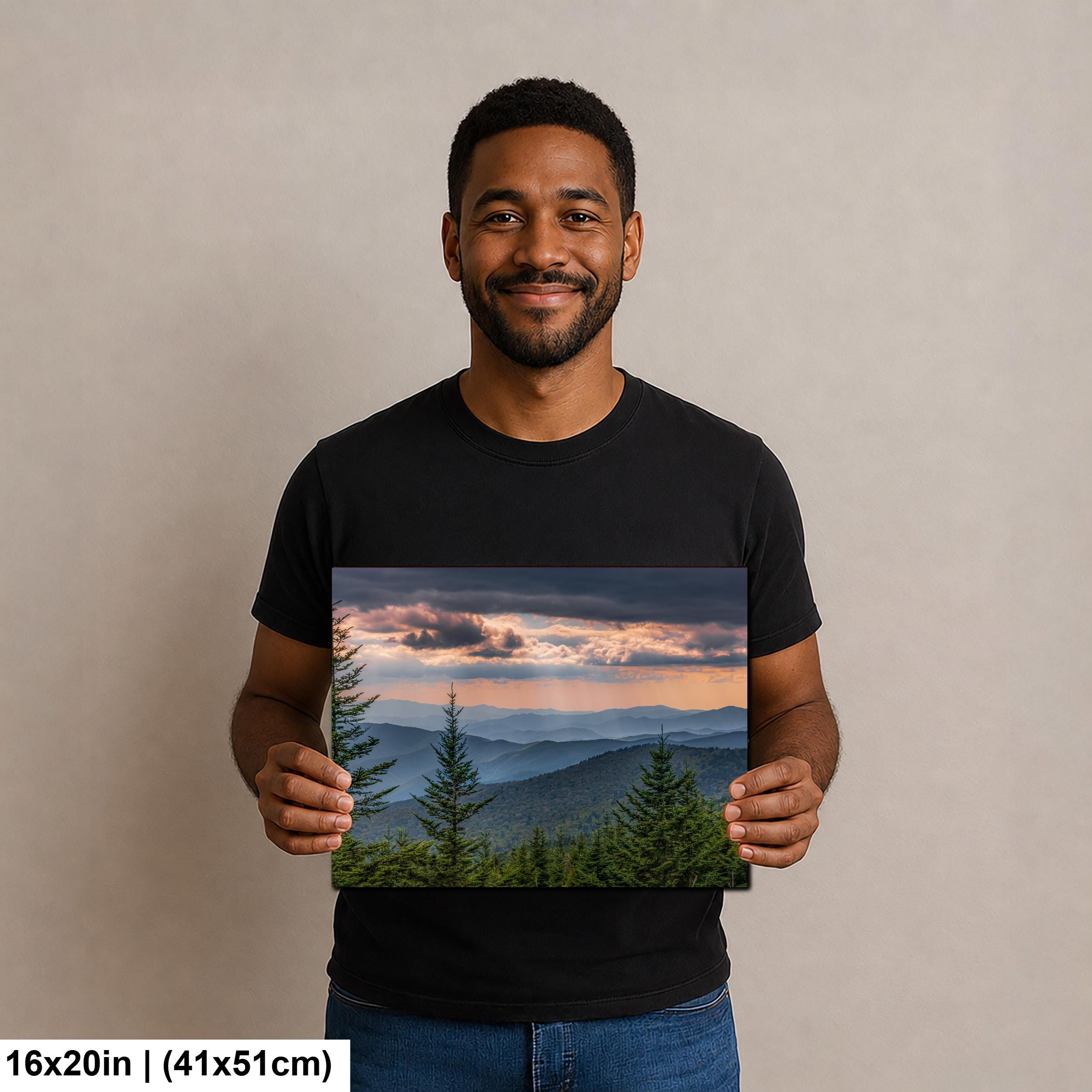 Ridge After Ridge: Great Smoky Mountains Tennessee Landscape Photo Wall Art