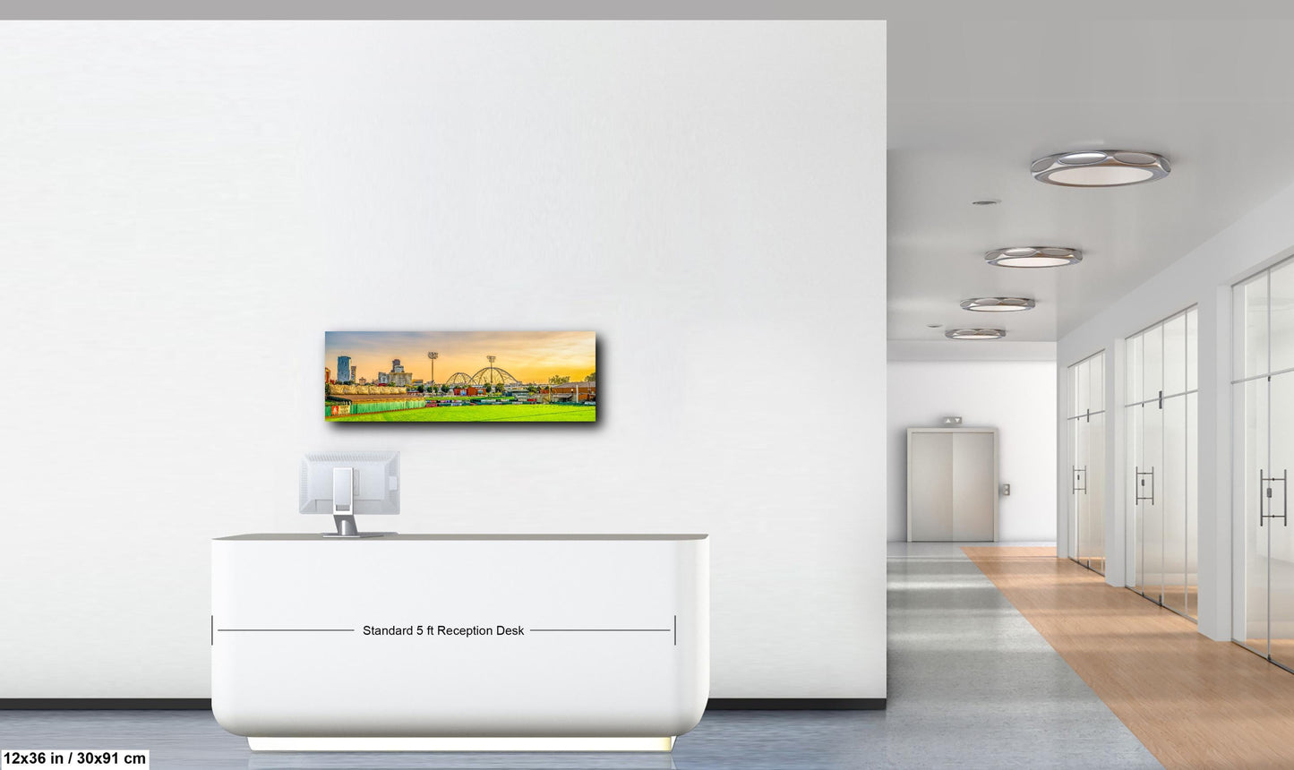 Travelers Baseball Field Panorama Print, North Little Rock Arkansas Wall Art