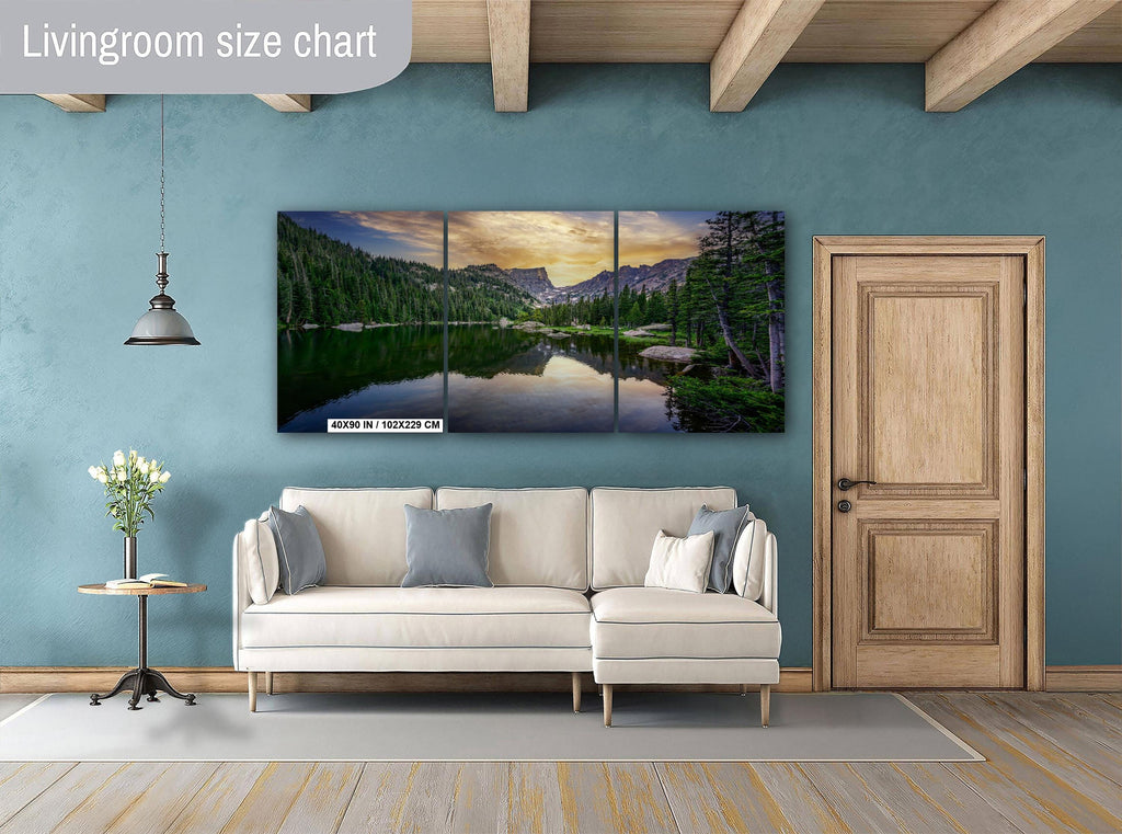 Rocky Mountain National Park Dream Lake Reflection Wall Art Photography Print, Colorado Alpine Sunrise Landscape Travel Print, Office Decor