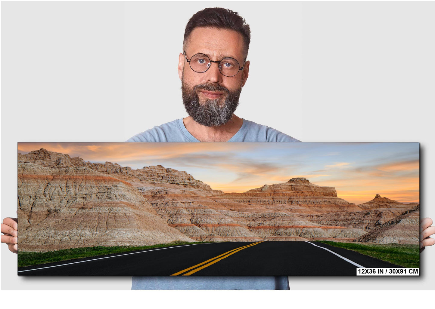 Badlands Sunset: South Dakota Landscape Photography Wall Art