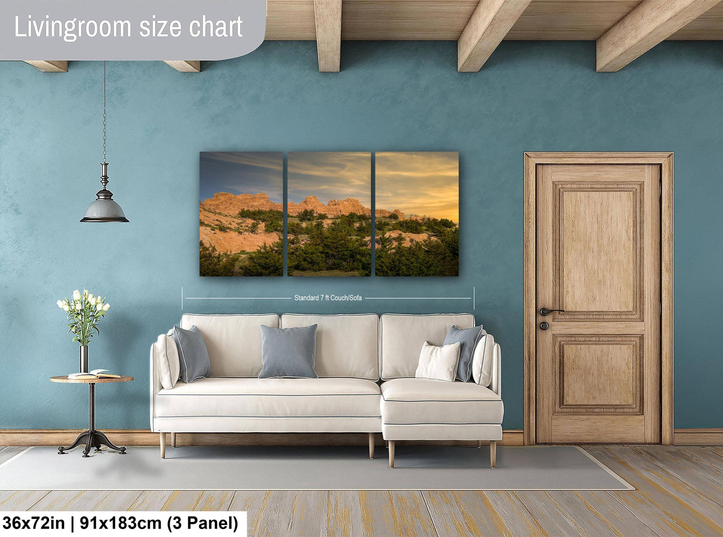 Badlands National Park Golden Rock Sunset Landscape Photography Wall Art