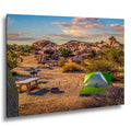 Desert Campsite at Sunset Joshua Tree National Park California Wall Art Photography Print