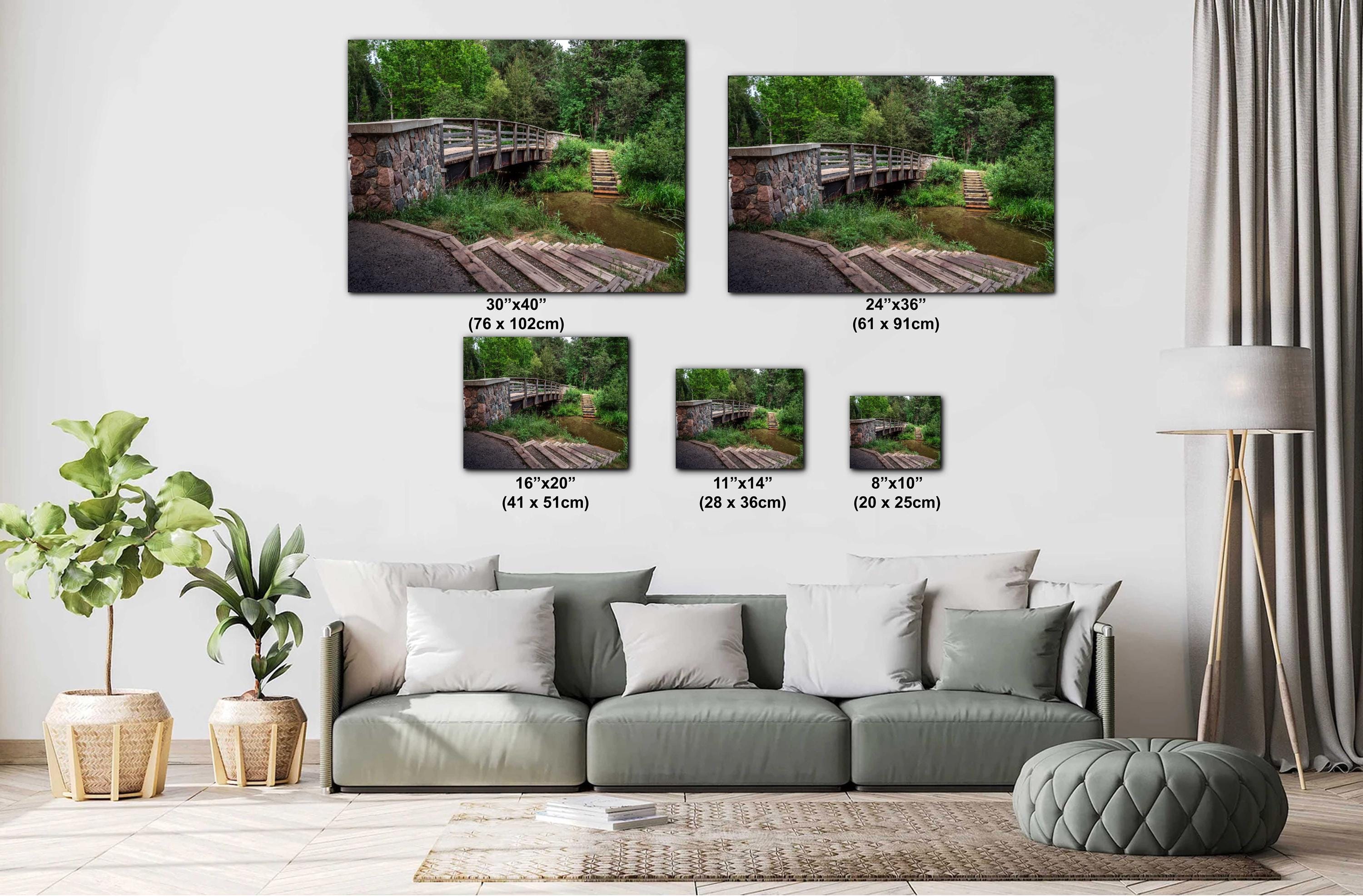 Swinging Bridge: Jay Cooke State Park, Minnesota Nature Photography Wall Art