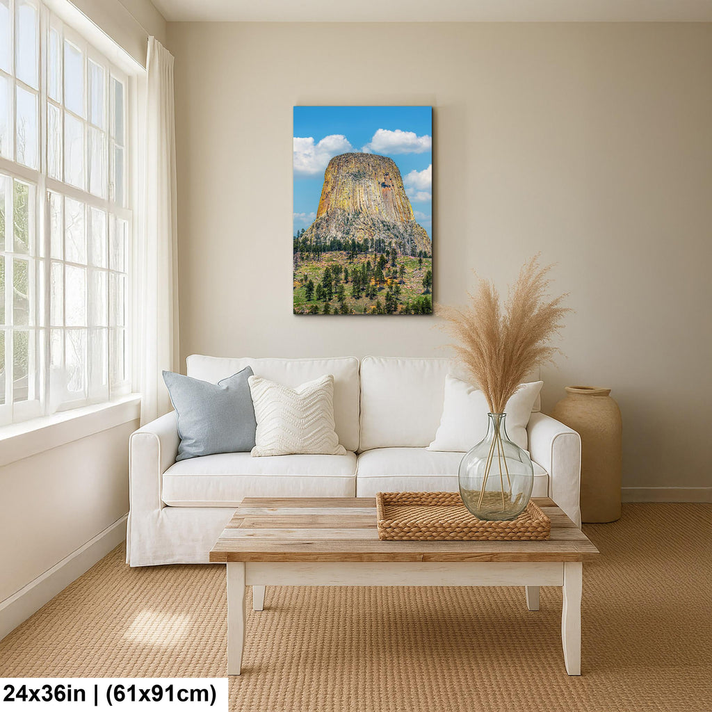 Monumental Ascent: Devils Tower Wyoming National Monument Photo Wall Art