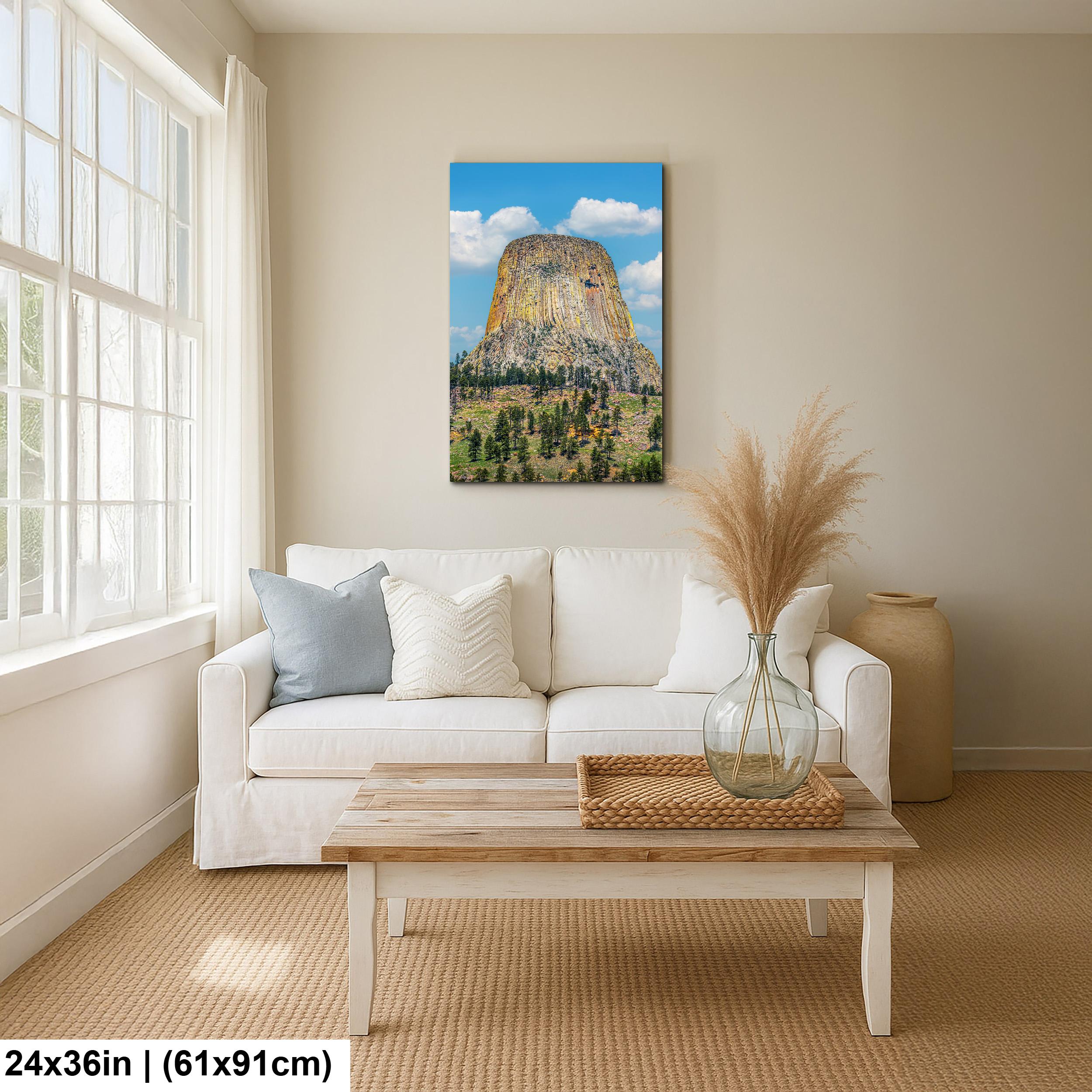Monumental Ascent: Devils Tower Wyoming National Monument Photo Wall Art