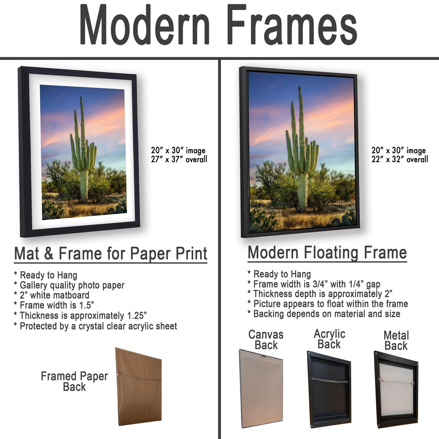 Oro Valley Saguaro at Dusk Photography Print, Tucson Arizona Desert Landscape, Southwestern Wall Art, Cactus Decor