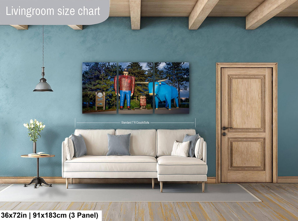Paul Bunyan & Babe the Blue Ox: Minnesota Roadside Americana Photography Wall Art