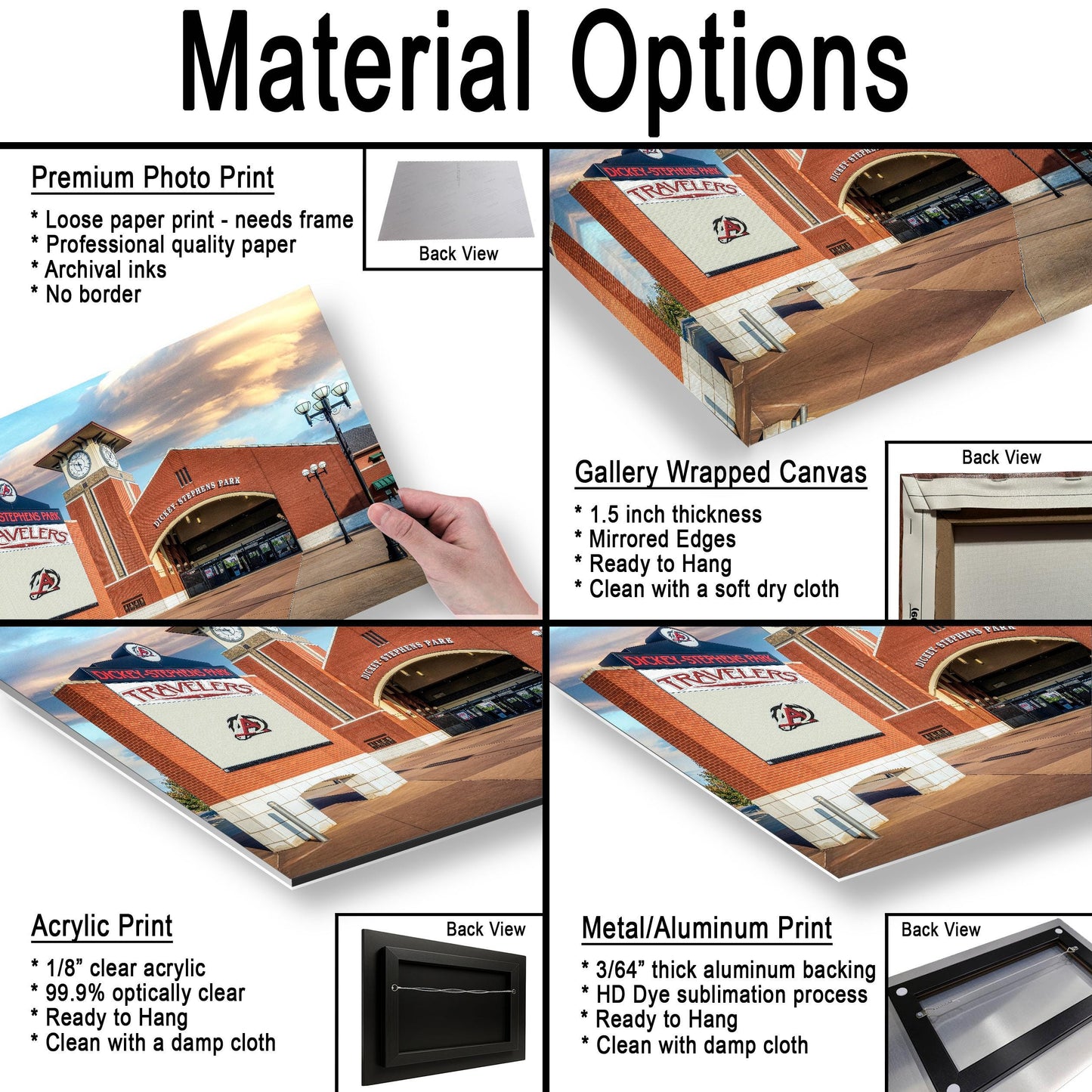 Dickey-Stephens Baseball Park Travelers Entrance, North Little Rock Arkansas, Photography Wall Art