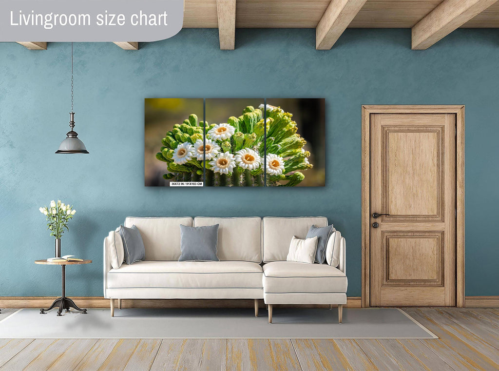 Arizona Saguaro Cactus Flower: Sonoran Desert Nature Photography Wall Art