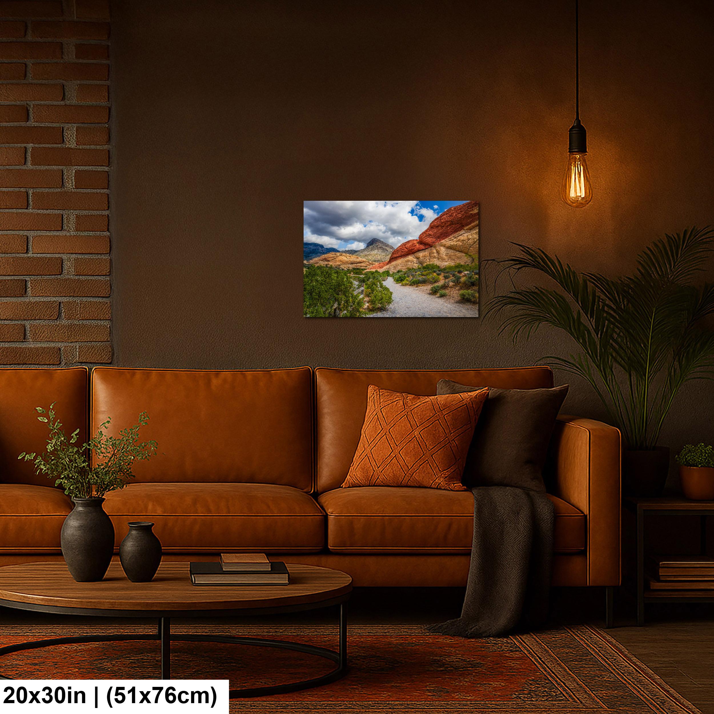 Painted Sandstone: Red Rock Canyon Las Vegas Nevada Photography Wall Art