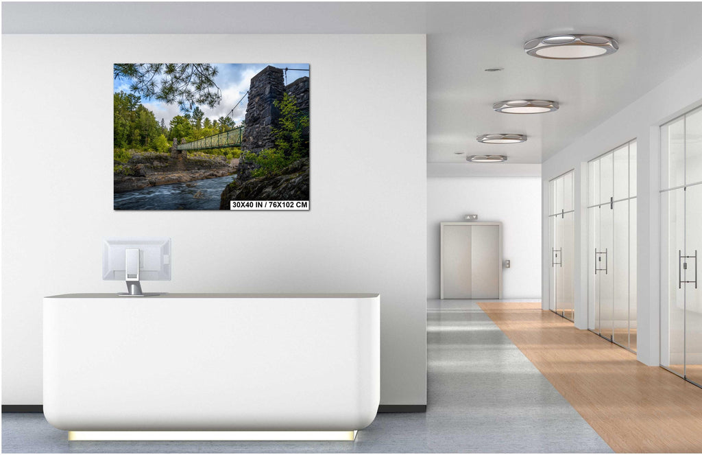 Swinging Bridge: Jay Cooke State Park, Minnesota Photography Wall Art