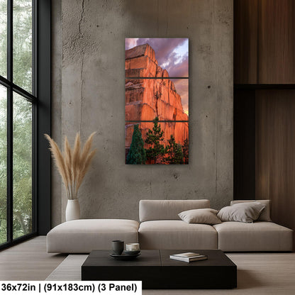 Red Sandstone Cliffs Photography Print, Red Rock Canyon Open Space Colorado Springs, Dramatic Sunset Wall Art