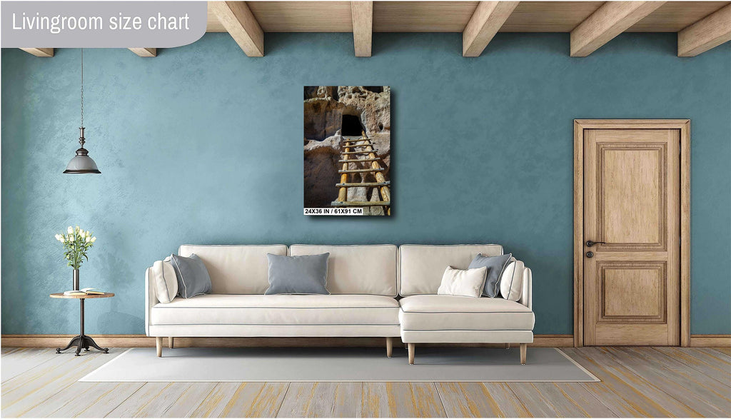 Bandelier National Monument Print: Ancestral Puebloan Cliff Dwelling Ladder