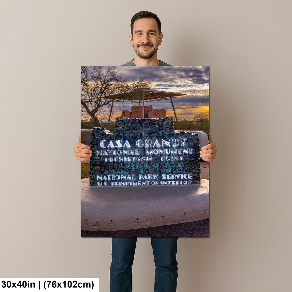 Casa Grande Ruins National Monument, Arizona, Ancient Desert Landmark Photography Wall Art