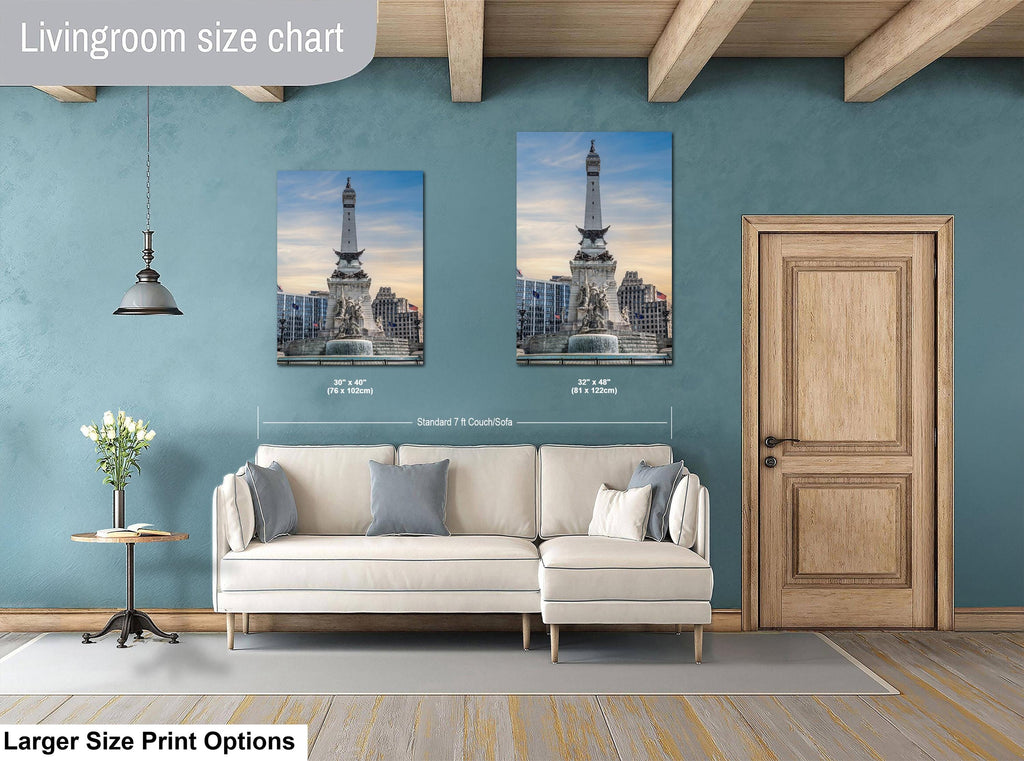Indianapolis Indiana Soldiers and Sailors Monument Photography Wall Art