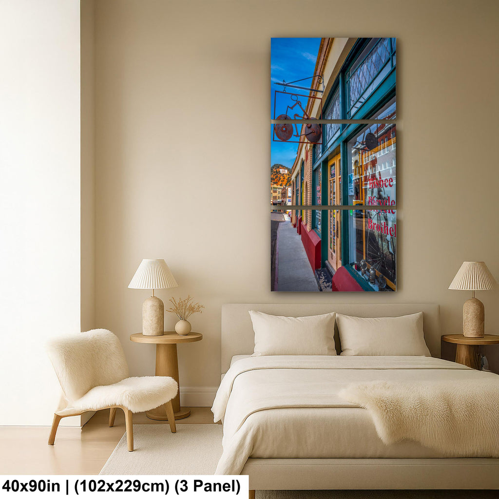 Bisbee Bicycle Brothel Historic Arizona Street Scene Photography Wall Art