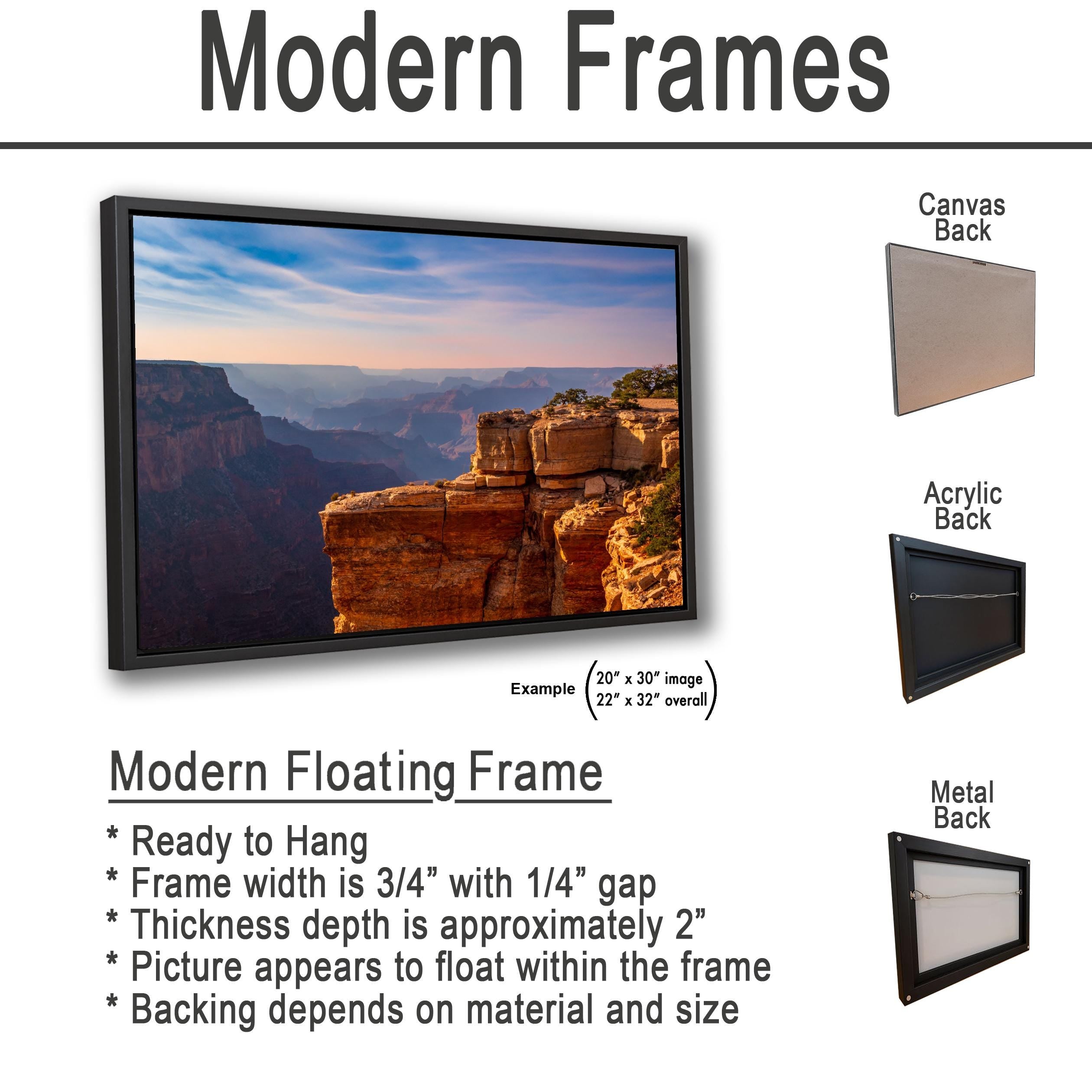 Grand Canyon Sunset Photography Wall Art, North Rim Canyon Overlook
