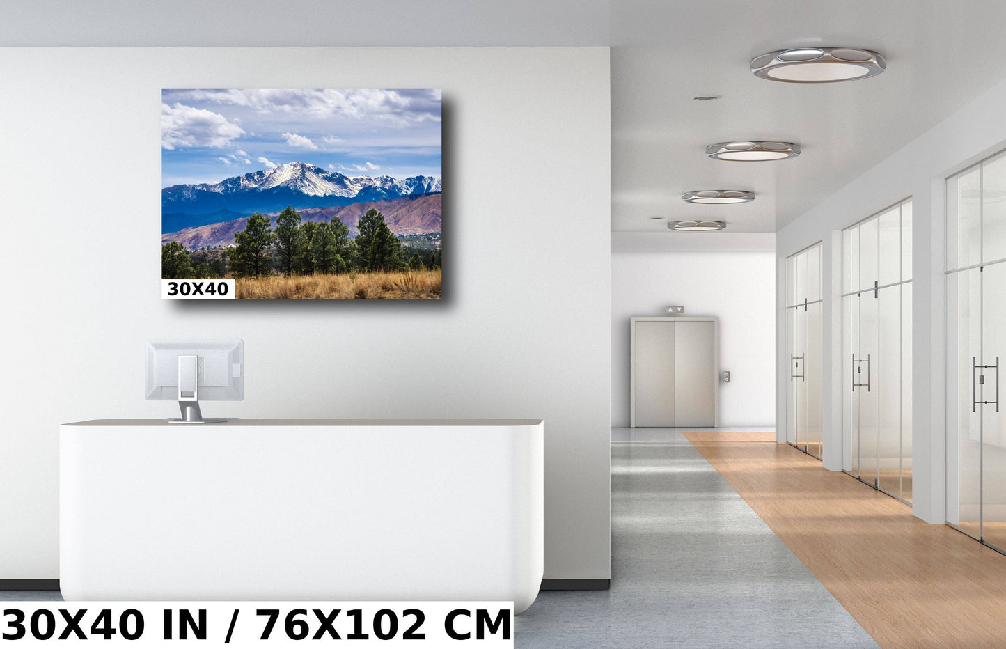 Pikes Peak Colorado Print: Mountain Landscape Photography Wall Art