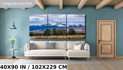 Pikes Peak Colorado Print: Mountain Landscape Photography Wall Art