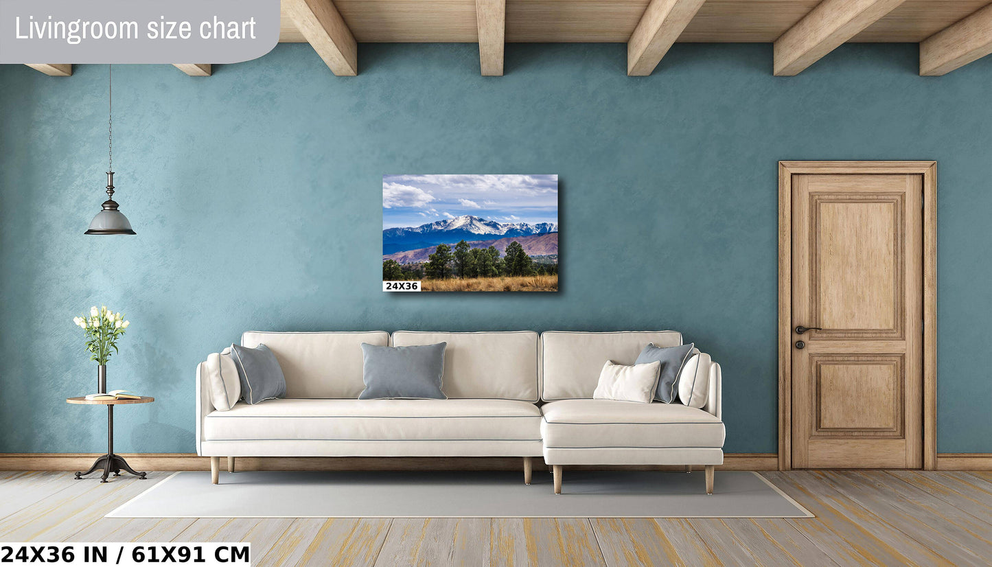Pikes Peak Colorado Print: Mountain Landscape Photography Wall Art